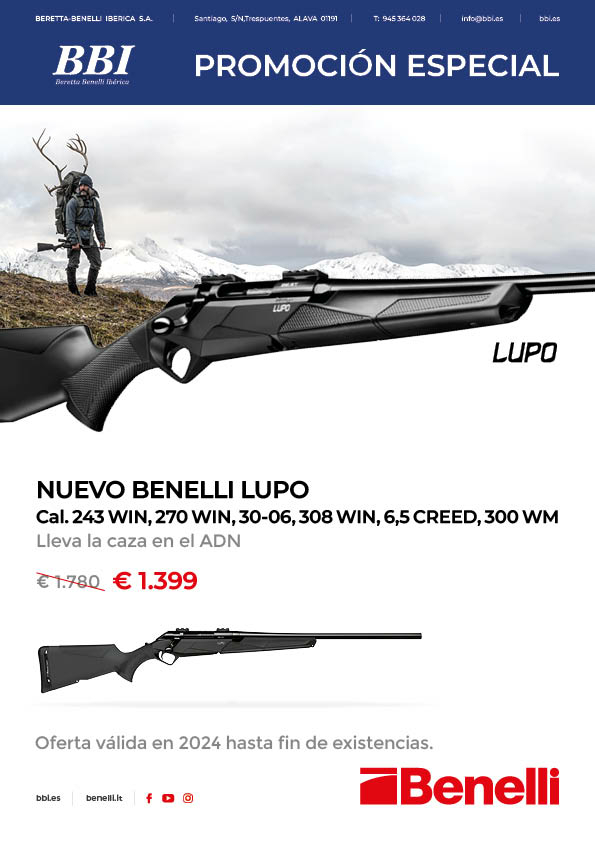 Rifle cerrojo benelli lupo - Gran Kaptura