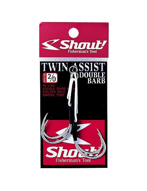 ANZUELOS SHOUT TWIN ASSIST DOBLE BARB