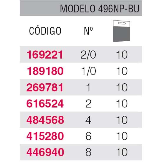 HAM MUSTAD 496NP-BU BLUE ALLROUND AMB PALA 