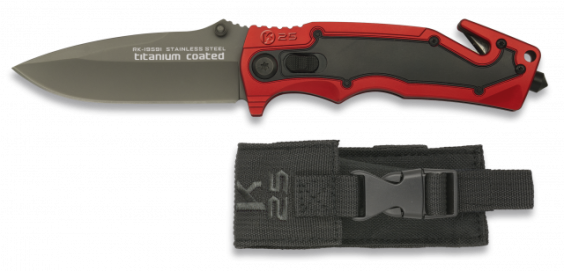 NAVALLA COLOR VERMELL NEGRE FULLA 8,8CM