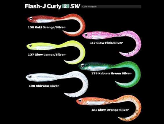 VINILO FISH ARROW FLASH J CURLY  SW