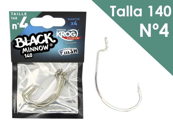 ANZUELO BLACK MINNOW 140