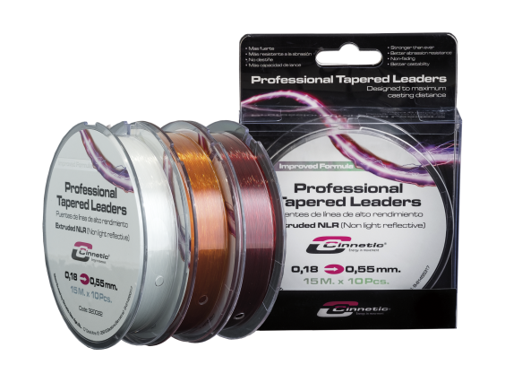 CINNETIC PROFESSIONAL TAPERED LEADERS TARONJA 10 X 15