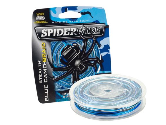 TRENZADO SPIDERWIRE STEALTH SMOOTH 8 HEBRAS BLUE CAMO 