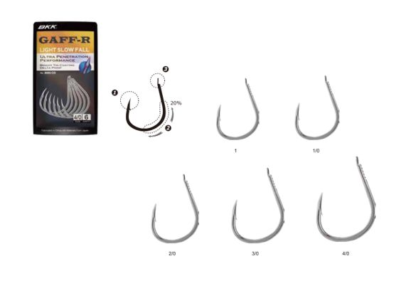 ANZUELO SIMPLE BKK GAFF R BRIGHT TIN