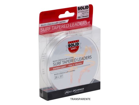 CUA DE RATA SOLID SURF TAPERED LEADERS 15MX10U 