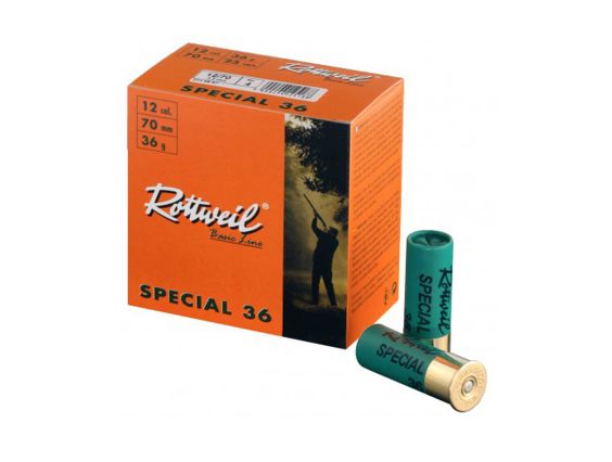 CARTUCHO ROTTTWEIL WAIDMANNSHEIL SPECIAL 36 CAL. 12 36GRS