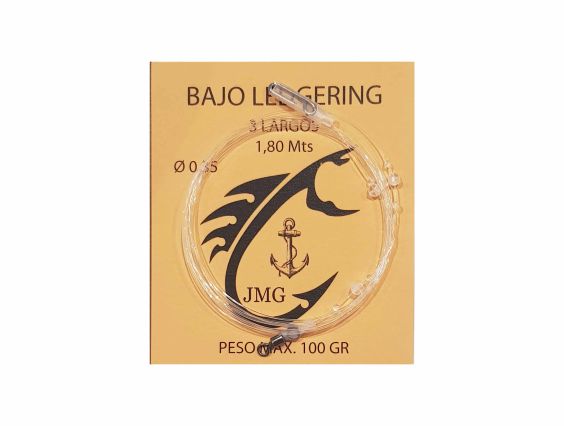 BAJO DE LÍNEA JMG LEDGERING 3 LARGOS CON PERLA 0.35 180MTS