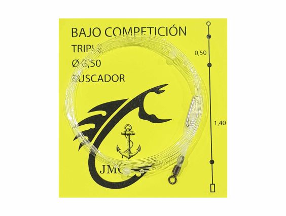 BAIX DE LÍNIA JMG BUSCADOR TRIPLE AMB PERLA 0.50 2MTS