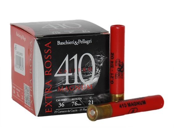 CARTUCHO BASCHIERI & PELLAGRI EXTRA ROSSA MAGNUM CAL. 410/76 21GRS