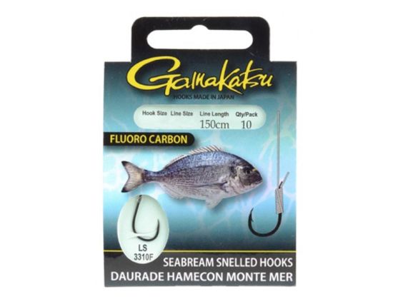 ANZUELO MONTADO GAMAKATSU 3310F DORADA FLUOROCARBONO