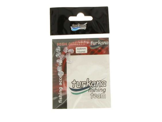 PERLA TURKANA PERFORADAS EN CRUZ  