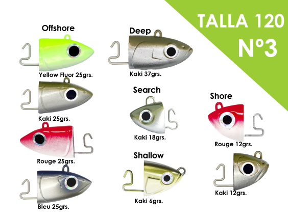 CABEZA BLACK MINNOW 120 SEARCH