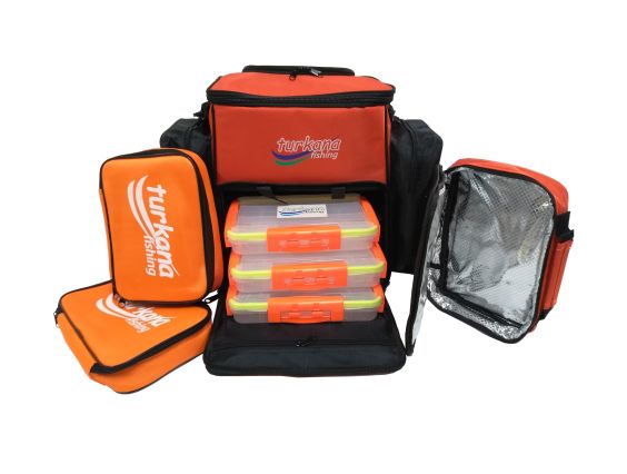 MOCHILA TURKANA CON FUNDA NEVERA COLOR NARANJA