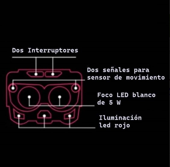 FRONTAL CINNETIC BUHO HYBRID RECARGABLE