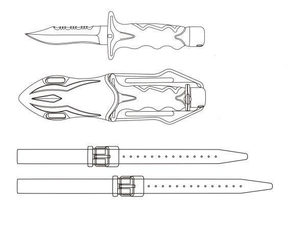CUCHILLO CRESSI PREDATOR