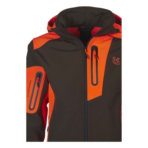 CHAQUETA  UNIVERS SOFT SHELL GRAN SASSO COLOR VERD / TARONJA