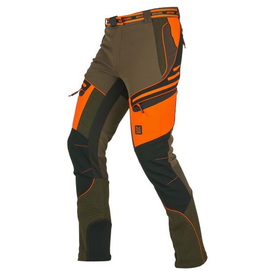 PANTALO UNIVERS EVEREST SOFTSHELL COLOR VERD/TARONJA