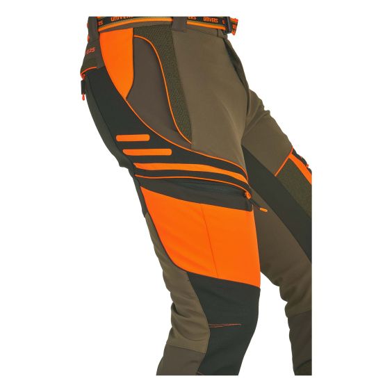 PANTALO UNIVERS EVEREST SOFTSHELL COLOR VERD/TARONJA