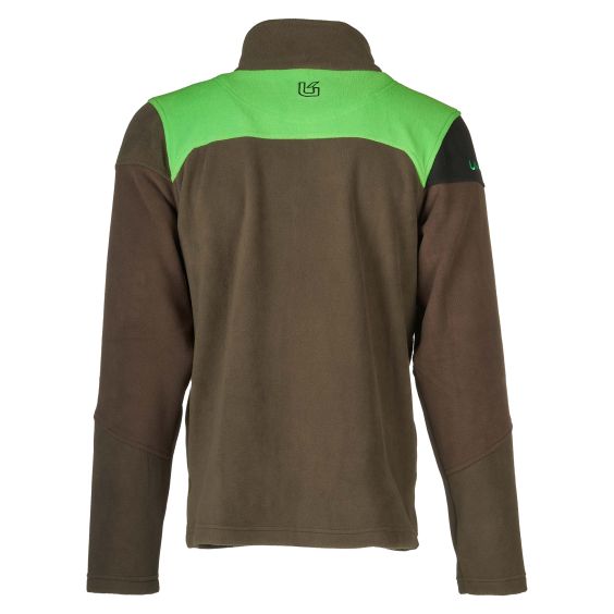 CHAQUETA POLAR UNIVERS COLOR MARRON/VERD FLUOR