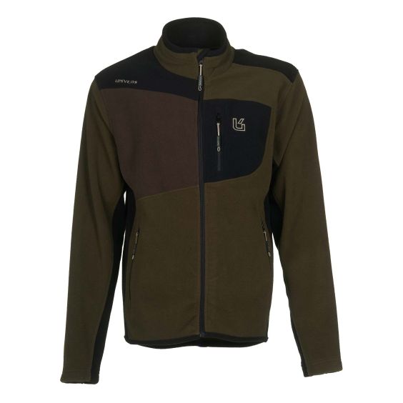 CHAQUETA POLAR UNIVERS COLOR MARRON/VERDE 