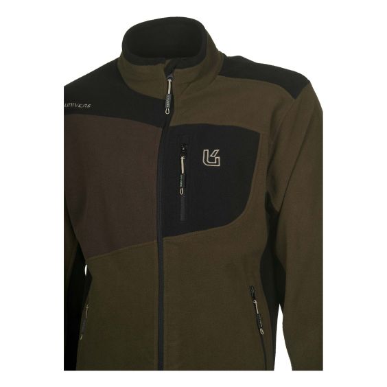 CHAQUETA POLAR UNIVERS COLOR MARRON/VERDE 