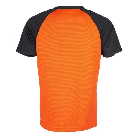 CAMISETA UNIVERS BOLSENA TECNICA COLOR NEGRA/NARANJA