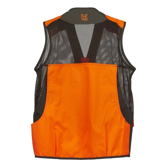 CHALECO UNIVERS MALLA COLOR VERDE/NARANJA