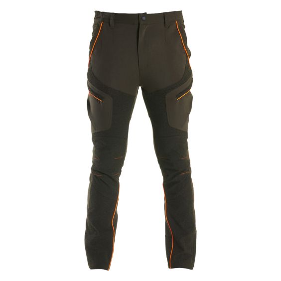 PANTALÓ UNIVERS ALPI COLOR VERD LINIAS TARONJA