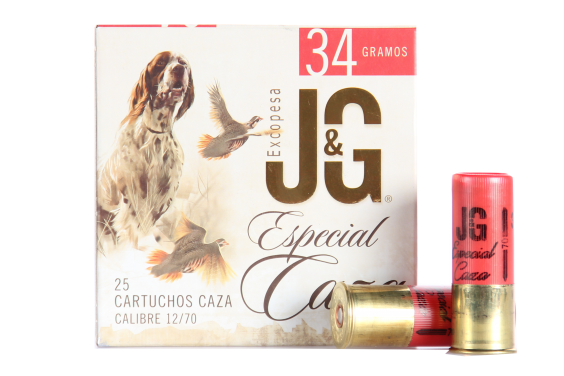 CARTUCHO  J.G. ESPECIAL CAZA CAL. 12/70 34GRS