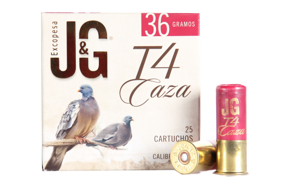 CARTUCHO J.G. T4 CAZA CAL. 12/70 36GRS