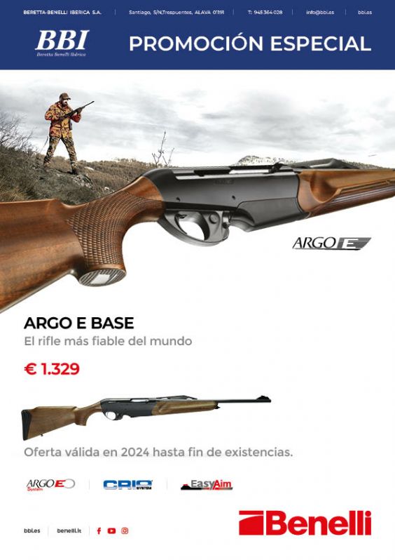 RIFLE SEMIAUTOMÁTICO BENELLI ARGO E BASE 