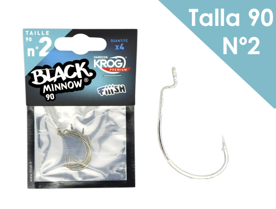 ANZUELO BLACK MINNOW 90