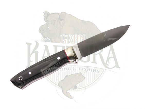 CUCHILLO MUELA KODIAK 10M ENTERIZO CACHAS MICARTA NEGRA