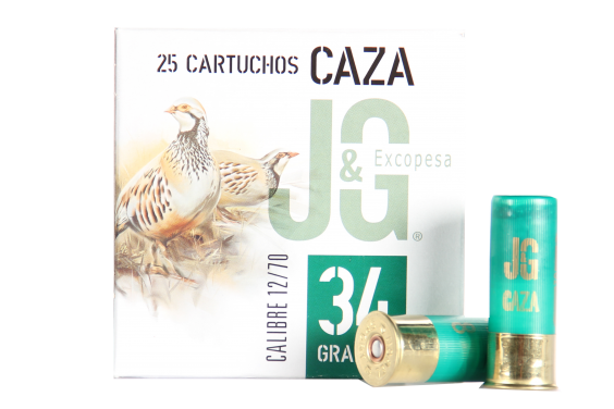 CARTUCHO J.G. T3 CAZA CAL. 12/70 34GRS