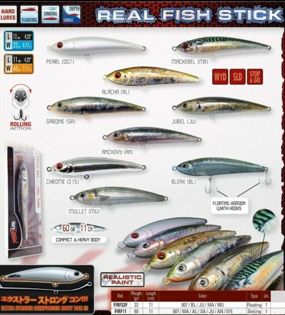 FISHUS REAL FISH STICK 110