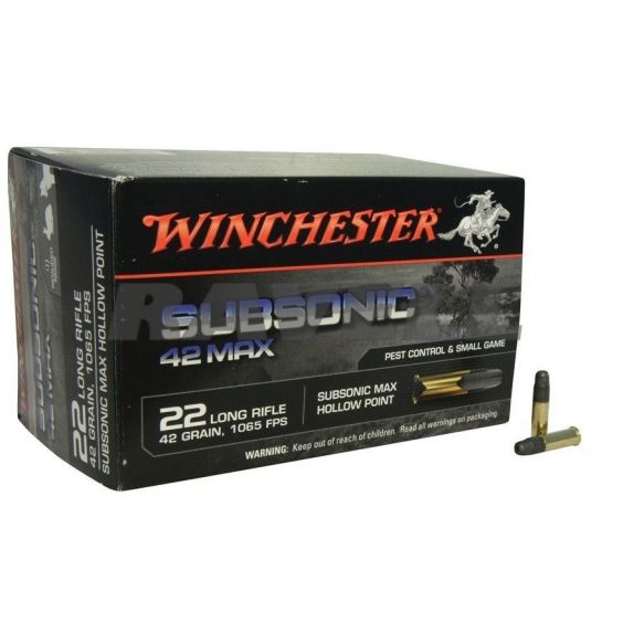 BALA WINCHESTER SUBSONICA MAX CAL. 22LR