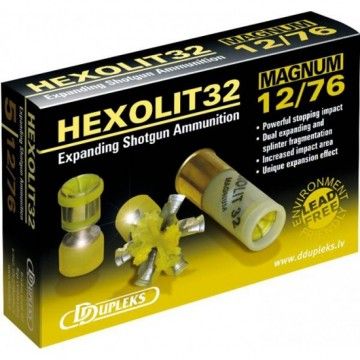 CARTUCHO BALA HEXOLIT 32 MAGNUM CAL. 12/76