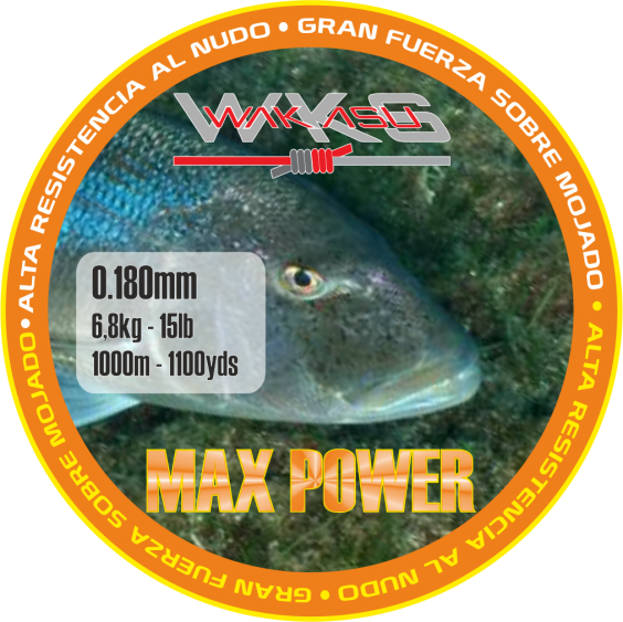 MONOFILAMENT WAKASU RED MAX POWER 