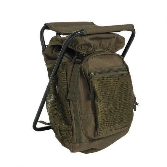 SILLA-MOCHILA MIL-TEC 20 LITROS VERDE