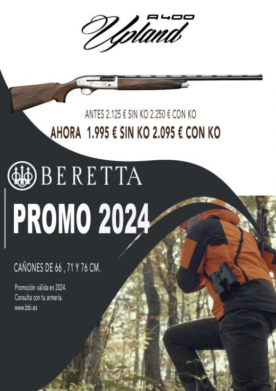 ESCOPETA SEMIAUTOMÁTICA BERETTA A400 UPLAND CAL. 12