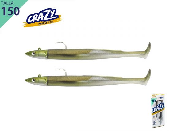 DOBLE COMBO CRAZY PADDLE TAIL 120 OFF SHORE 