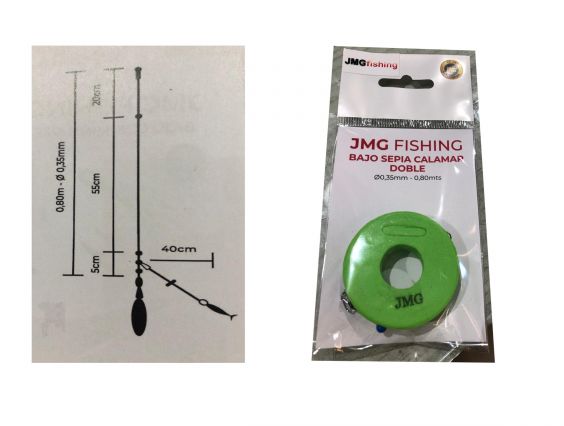 BAJO DOBLE JMG FISHING PARA SEPIA Y CALAMAR