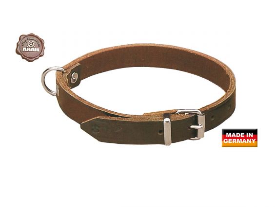 COLLAR DE PERRO DE PIEL DE MONTAR