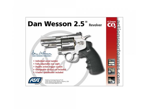 REVOLVER DAN WESSON SILVER