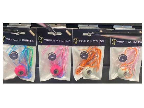 TRIPLE M FISHING KANDYBALL RUBBER FORAT I FALDILLA GLOW 65GRS