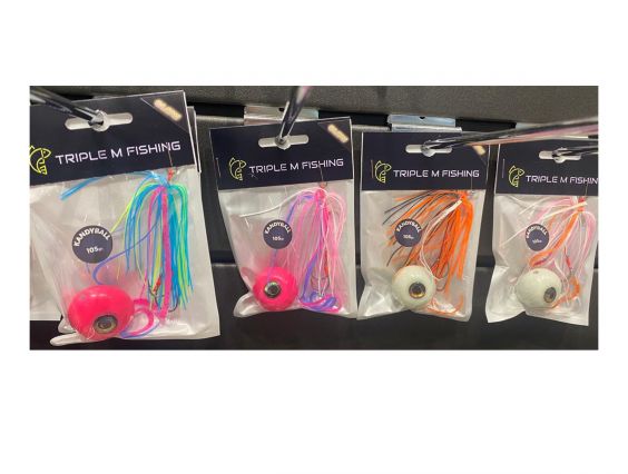 TRIPLE M FISHING KANDYBALL RUBBER FORAT I FALDILLA GLOW 105GRS