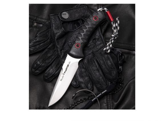 CUCHILLO MUELA PHANTOM-12W HOJA ENTERIZA MANGO MICARTA NEGRA